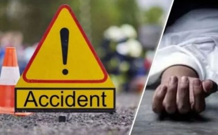 CG ACCIDENT : ट्रैक्टर की टक्कर से बाइक सवार तीन लोगों की मौत, चालक फरार