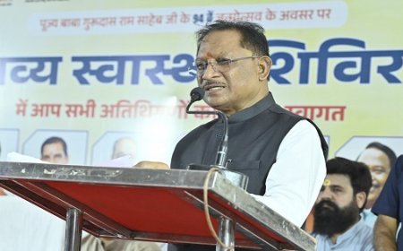 रायपुर : संतुलित आहार, नियमित व्यायाम और समय-समय पर जांच ही रोगों से बचाव का मूल मंत्र : मुख्यमंत्री  विष्णु देव साय