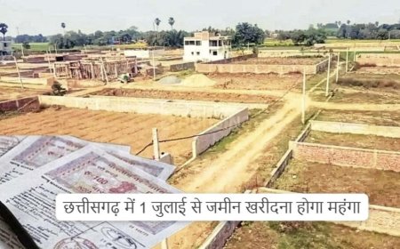 छत्तीसगढ़ में महंगी हो जाएगी जमीनें, 1 जुलाई से जमीन की नई गाइडलाइन दरें होगी लागू, कीमतों में इतने प्रतिशत हो सकती है वृद्धि……