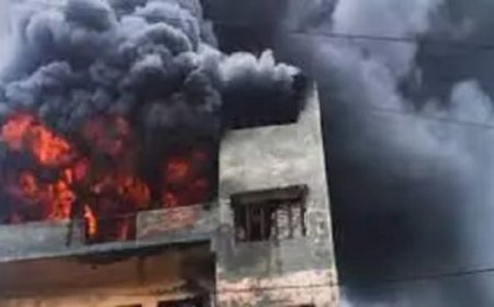 पुरानी दिल्ली में पॉलीथिन बनाने वाली फैक्ट्री में लगी भीषण आग, 4 श्रमिकों की मौत, 3 लोग घायल