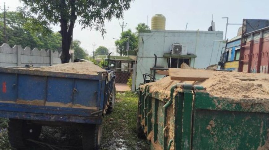 रायगढ़ में खनिज के अवैध उत्खनन, परिवहन और भंडारण के खिलाफ बड़ी कार्रवाई, वाहन जब्त, रेत भंडारण के दो मामलों में प्रकरण दर्ज