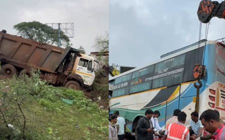 BREAKING : अभनपुर में स्लीपर बस हादसे का शिकार, 3 लोगों की मौत