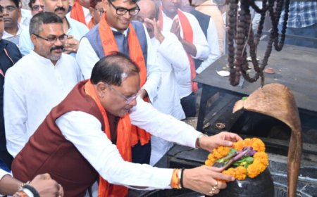 श्री श्री 108 श्री सत्यनारायण बाबा धाम कोसमनारा में पहुंचे मुख्यमंत्री विष्णु देव साय: प्रदेशवासियों की सुख-समृद्धि और खुशहाली की प्रार्थना की