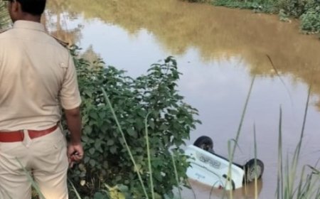 CG : अनियंत्रित होकर नहर में गिरी कार, एक ही परिवार के तीन लोगों की मौत, मचा कोहराम