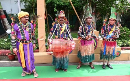 हरेली उत्सव की खुशियों में डूबा मुख्यमंत्री निवास...राउत नाचा और लोक संस्कृति की झलक