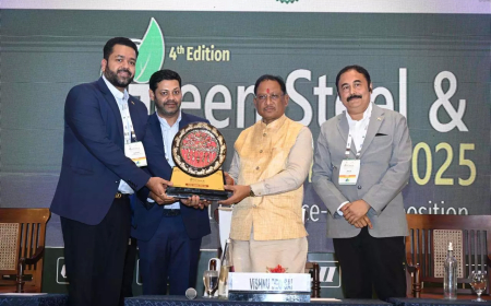 मुख्यमंत्री विष्णुदेव साय ने ग्रीन स्टील समिट में की शिरकत, स्टील उद्यमियों को छत्तीसगढ़ में निवेश के लिए किया आमंत्रित