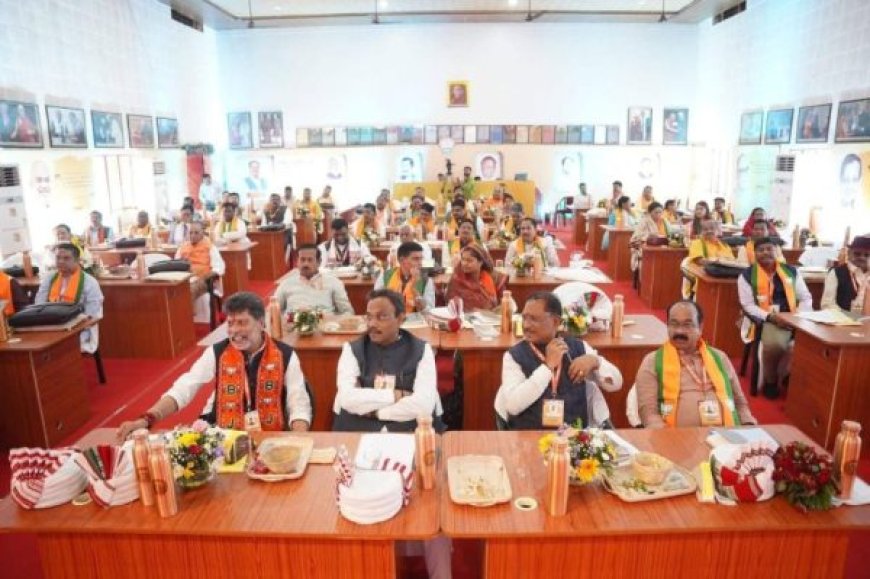 भाजपा का तीन दिवसीय प्रशिक्षण शिविर: शिवराज सिंह चौहान और विनोद तावड़े ने सांसदों-विधायकों को दी सुशासन की सीख