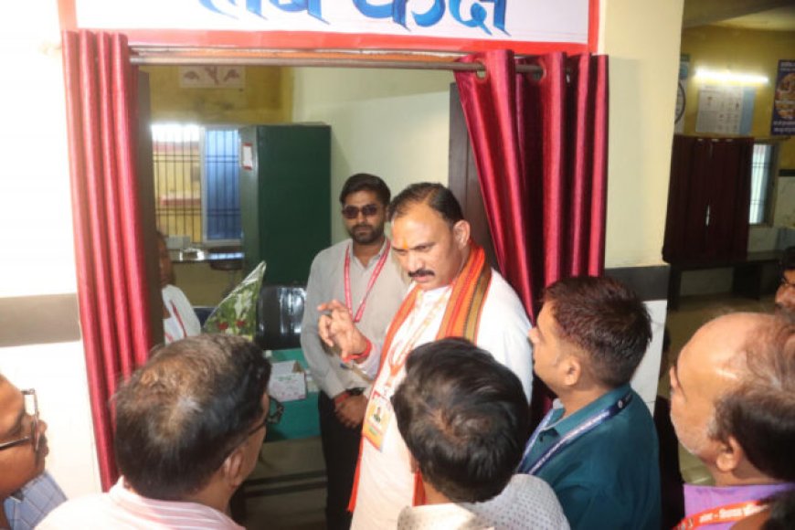 स्वास्थ्य मंत्री श्याम बिहारी जायसवाल ने मैनपाट के कमलेश्वरपुर अस्पताल का किया निरीक्षण