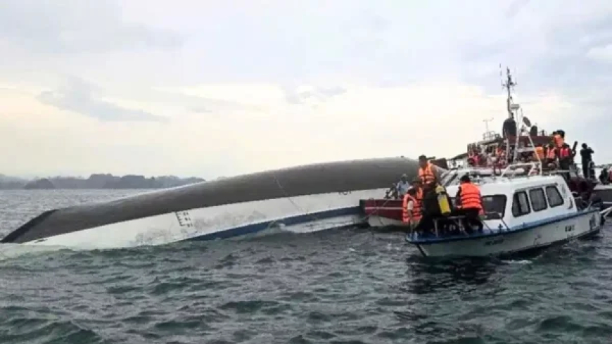 वियतनाम में बड़ा हादसा: तूफान में पलटा क्रूज जहाज, 37 पर्यटकों की मौत