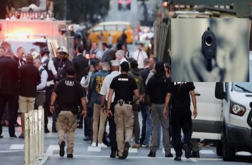 मैनहट्टन में फिर अंधाधुंध गोलीबारी:पुलिस अधिकारी समेत 4 की मौत, हमलावर ने खुद को भी मारी गोली