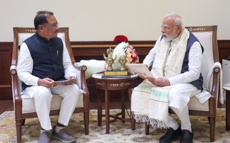 प्रधानमंत्री नरेंद्र मोदी से मिले मुख्यमंत्री विष्णुदेव साय – छत्तीसगढ़ के विकास को मिली नई रफ्तार