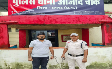 रायपुर के कारी तालाब गार्डन में युवक गांजा पीते गिरफ्तार, पुलिस ने गांजा और चिलम जब्त