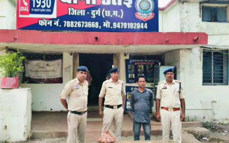 उतई में गांजा तस्करी करते धरा गया आरोपी, 1.110 किलो गांजा बरामद