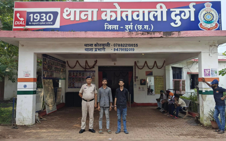 दुर्ग में पुलिस की बड़ी कार्रवाई, प्रयागराज से आए दो तस्कर 21 किलो गांजा के साथ गिरफ्तार