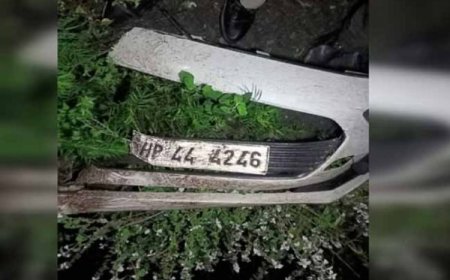 दर्दनाक हादसा : कार पर चट्टान गिरने से 6 लोगों की मौत