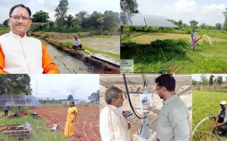 विष्णु के सुशासन में किसानों को मिल रहा सौर सुजला योजना का लाभ