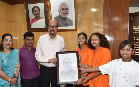 रायपुर: कोपलवाणी विशेष स्कूल के बच्चों ने राज्यपाल रमेन डेका से की मुलाकात