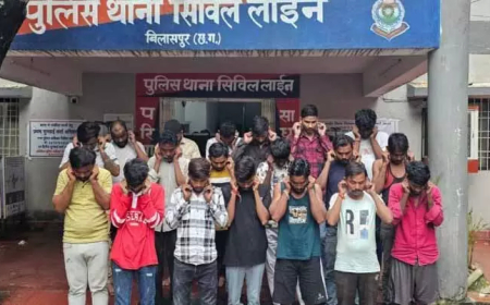 बिलासपुर पुलिस का बड़ा अभियान : असामाजिक तत्वों पर शिकंजा, अवैध हथियार और जुआ अड्डे का भंडाफोड़