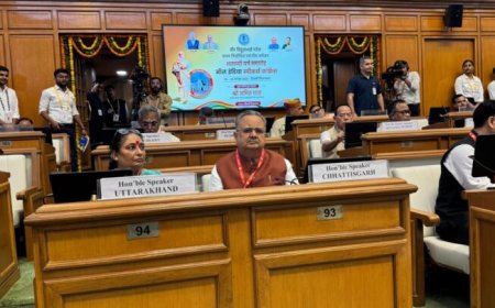 दिल्ली में आयोजित ऑल इंडिया स्पीकर्स कॉन्फ्रेंस में शामिल हुए विधानसभा अध्यक्ष डॉ रमन सिंह