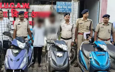 भिलाई: दुर्ग पुलिस ने वाहन चोरी गैंग का भंडाफोड़, 19 बाइक-स्कूटी बरामद