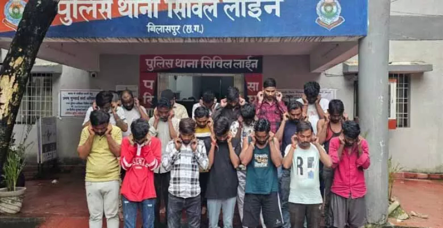 बिलासपुर पुलिस का बड़ा अभियान : असामाजिक तत्वों पर शिकंजा, अवैध हथियार और जुआ अड्डे का भंडाफोड़