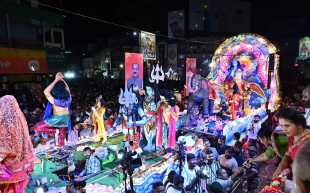 CM विष्णुदेव साय गणेश झांकी कार्यक्रम में हुए शामिल, दी शुभकामनाएं