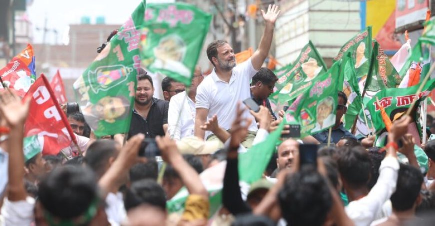 गांधी मैदान से आंबेडकर प्रतिमा तक निकला विशाल मार्च, तेजस्वी यादव समेत INDIA गठबंधन के कई बड़े नेता रहे साथ