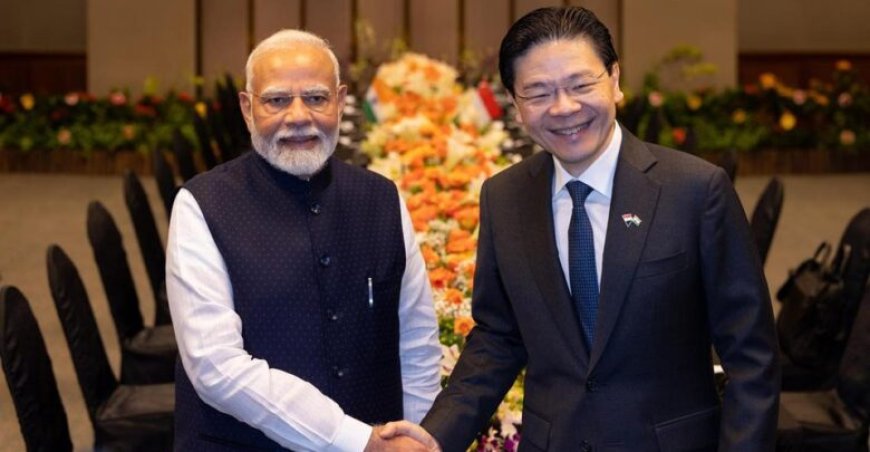 भारत दौरे पर सिंगापुर के प्रधानमंत्री लॉरेंस वोंग, 60 साल पुराने रिश्तों में नई ऊर्जा की तैयारी