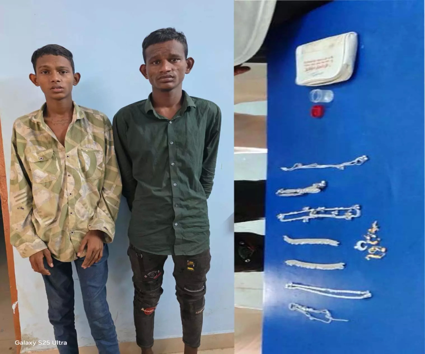 ज्वेलरी शॉप चोरी का पर्दाफाश, दो आरोपी गिरफ्तार