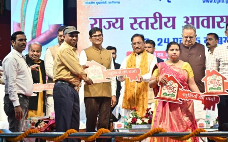 रायपुर : राज्य स्तरीय आवास मेला–2025 में बंपर हुई बुकिंग,तीन दिवसीय आवास मेला में 188 करोड़ रूपये की 879 आवासों की हुई बुकिंग